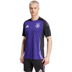 Rückansicht von adidas DFB EM24 Fanshirt Herren team colleg purple