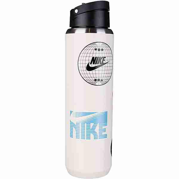Nike RECHARGE STRAW BOTTLEGRAPHIC 709ml Trinkflasche Herren coconut milk-black-baltic blue