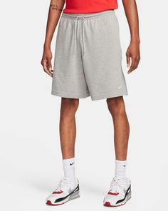 Rückansicht von Nike Club Shorts Herren dark grey heather-white