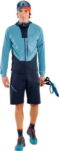 Rückansicht von Dynafit TRAVERSE Softshelljacke Herren storm blue