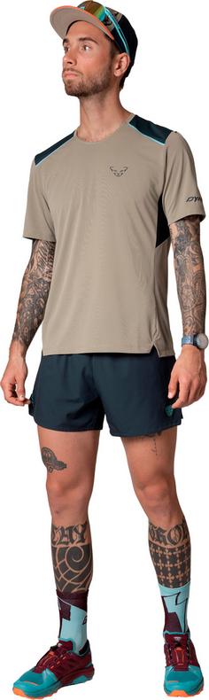 Rückansicht von Dynafit SKY Funktionsshirt Herren rock khaki