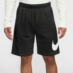 Rückansicht von Nike NSW CLUB Shorts Herren black-black-white