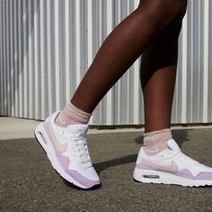 Rückansicht von Nike Air Max SC Sneaker Damen white-platinum violet-violet mist-black