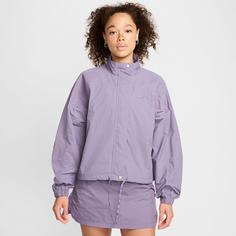 Rückansicht von Nike Trail Laufjacke Damen daybreak-court purple