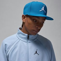 Rückansicht von Nike Jordan Jumpman Cap industrial blue-industrial blue-white