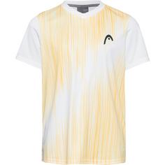 HEAD TOPSPIN Tennisshirt Kinder white-yellow