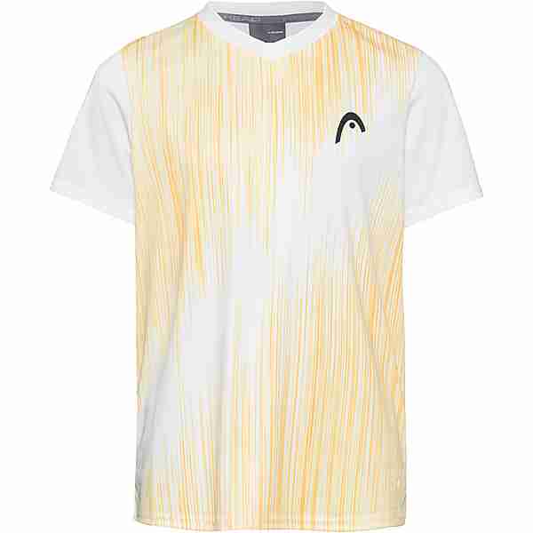 HEAD TOPSPIN Tennisshirt Kinder white-yellow