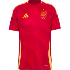 adidas Spanien EM24 Heim Fußballtrikot Herren better scarlet