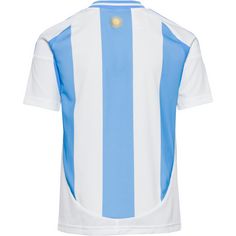 Rückansicht von adidas Argentinien Heim Fußballtrikot Kinder white-blue burst