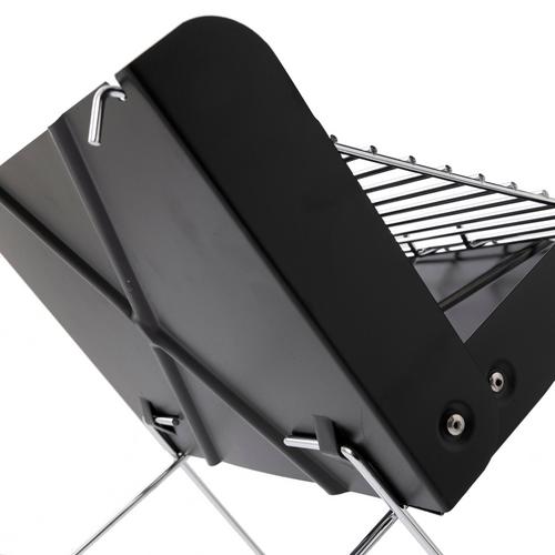 Rückansicht von Origin Outdoors To-Go Campinggrill schwarz