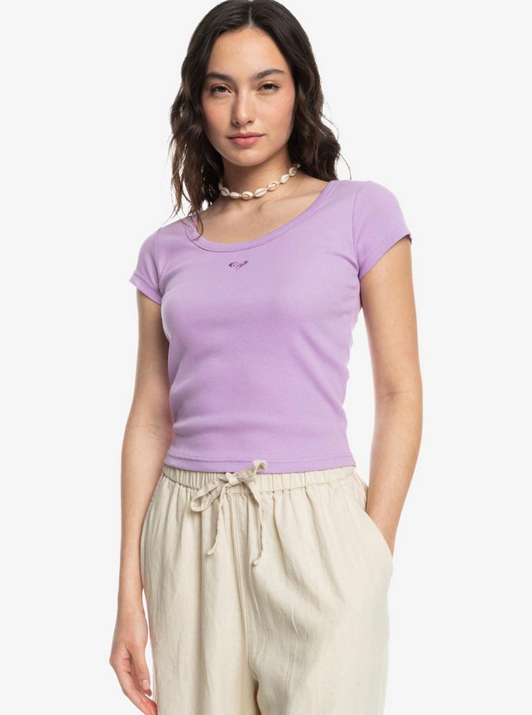 Roxy Roxy Time for Tee T-Shirt Damen - crocus petal - 0 | SportScheck