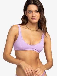 Rückansicht von Roxy Aruba Bikini Oberteil Damen crocus petal