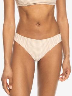 Rückansicht von Roxy Gingham Bikini Hose Damen porcini