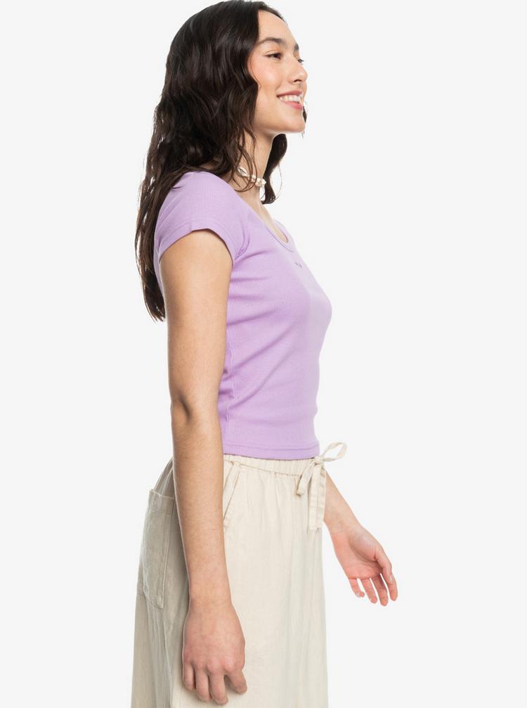 Roxy Roxy Time for Tee T-Shirt Damen - crocus petal - 2 | SportScheck