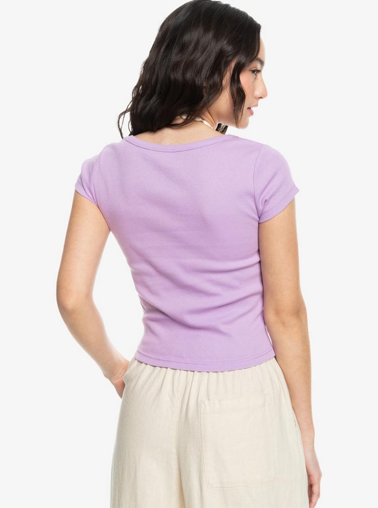 Roxy Roxy Time for Tee T-Shirt Damen - crocus petal - 1 | SportScheck