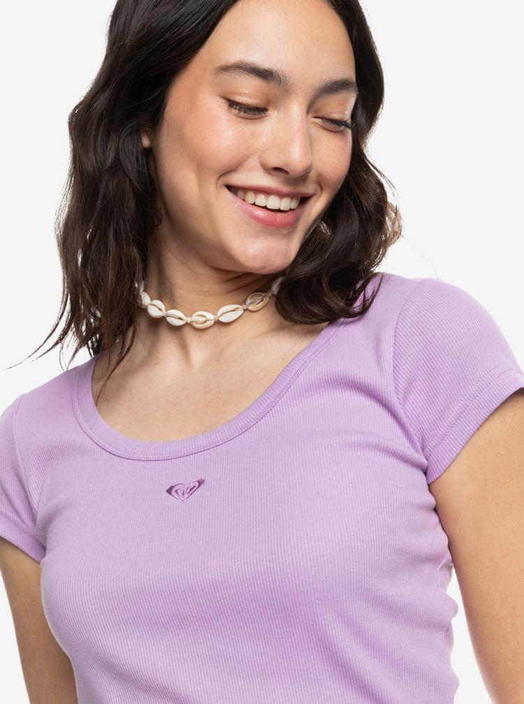 Roxy Roxy Time for Tee T-Shirt Damen - crocus petal - 3 | SportScheck