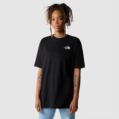 Rückansicht von The North Face Essential Oversize Shirt Damen tnf black