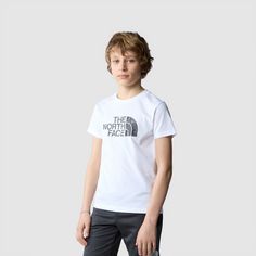 Rückansicht von The North Face EASY T-Shirt Kinder tnf white-asphalt grey