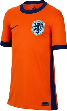 Nike Niederlande 2024 Heim Fußballtrikot Kinder safety orange-blue void-copa-blue void