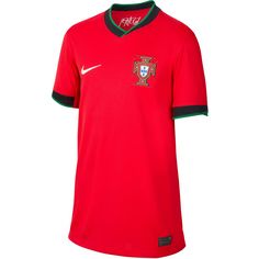 Nike Portugal 2024 Heim Fußballtrikot Kinder university red-pine green-sail