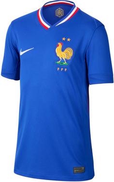Nike Frankreich 2024 Heim Fußballtrikot Kinder bright blue-university red-white