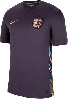 Nike England 2024 Auswärts Fußballtrikot Herren dark raisin-sesame