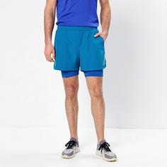 Rückansicht von unifit Funktionsshorts Herren moroccan blue