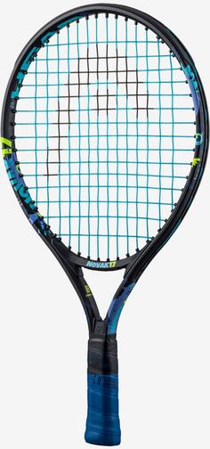 Rückansicht von HEAD Novak 17 Tennisschläger Kinder black-blue