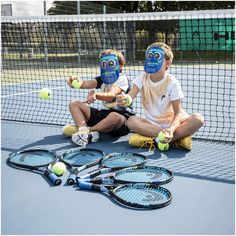 Rückansicht von HEAD Novak 25 Tennisschläger Kinder black-blue