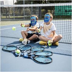 Rückansicht von HEAD Novak 25 Tennisschläger Kinder black-blue