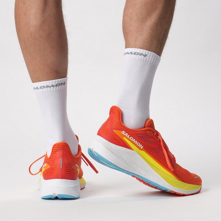 Salomon Salomon AERO BLAZE 2 Laufschuhe Herren - dragon fire-sulphur spring-white - 1 | SportScheck