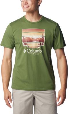 Rückansicht von Columbia Path Lake T-Shirt Herren canteen-colorf