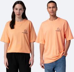 Rückansicht von ON VACATION Enjoy T-Shirt peach