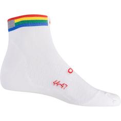 Rückansicht von P.A.C. REFLECTIVE ULTRALIGHT Laufsocken Herren white-stripes