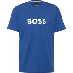 Boss T-Shirt Herren open blue