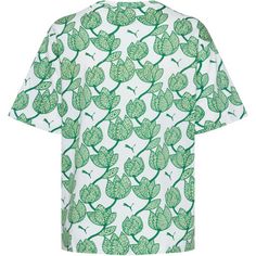 Rückansicht von PUMA Blossom T-Shirt Damen archive green