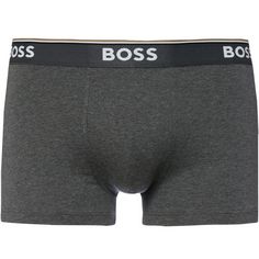 Rückansicht von Boss Power Boxershorts Herren open grey