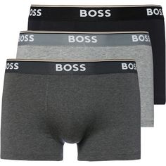 Boss Power Boxershorts Herren open grey