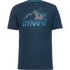 Dynafit TRANSALPER GRAPHIC Funktionsshirt Herren - blueberry