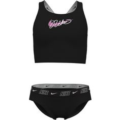 Nike LOGO TAPE Bikini Set Kinder black