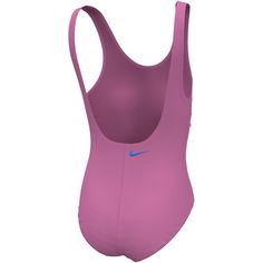 Rückansicht von Nike MULTI LOGO Badeanzug Kinder playful pink