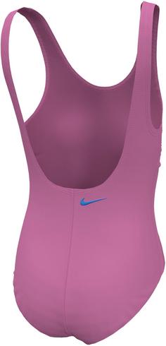 Rückansicht von Nike MULTI LOGO Badeanzug Kinder playful pink