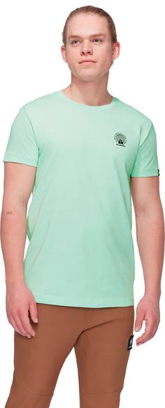 Rückansicht von Mammut Massone Emblems T-Shirt Herren neo mint