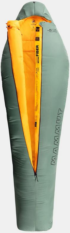 Rückansicht von Mammut Comfort Fiber Bag -5C Kunstfaserschlafsack deep cypress