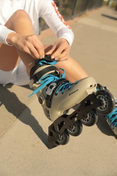 Rückansicht von K2 SURGE 84 Inline-Skates khaki-blue