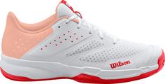 Rückansicht von Wilson KAOS STROKE 2.0 Tennisschuhe Damen white-peachparfait-infrared