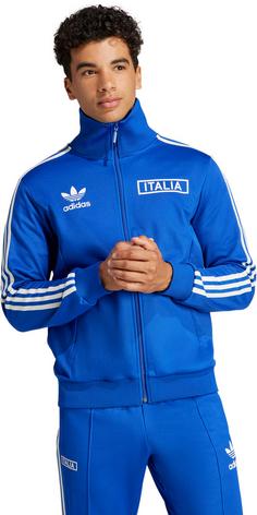 Rückansicht von adidas Italien EM24 Trainingsjacke Herren blue