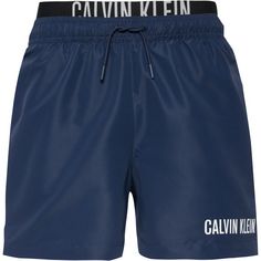Calvin Klein Medium Double Badeshorts Herren signature navy