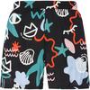 ON VACATION Scribbles Shorts - black-multi