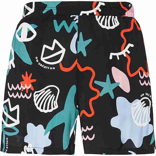 ON VACATION Scribbles Shorts black-multi